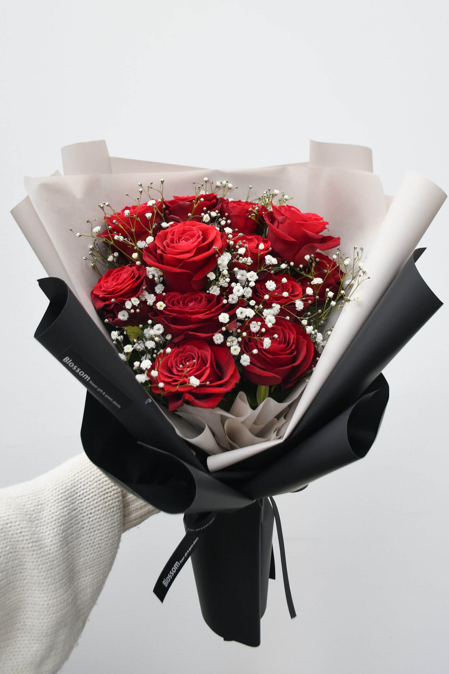 赤薔薇のドレスブーケ