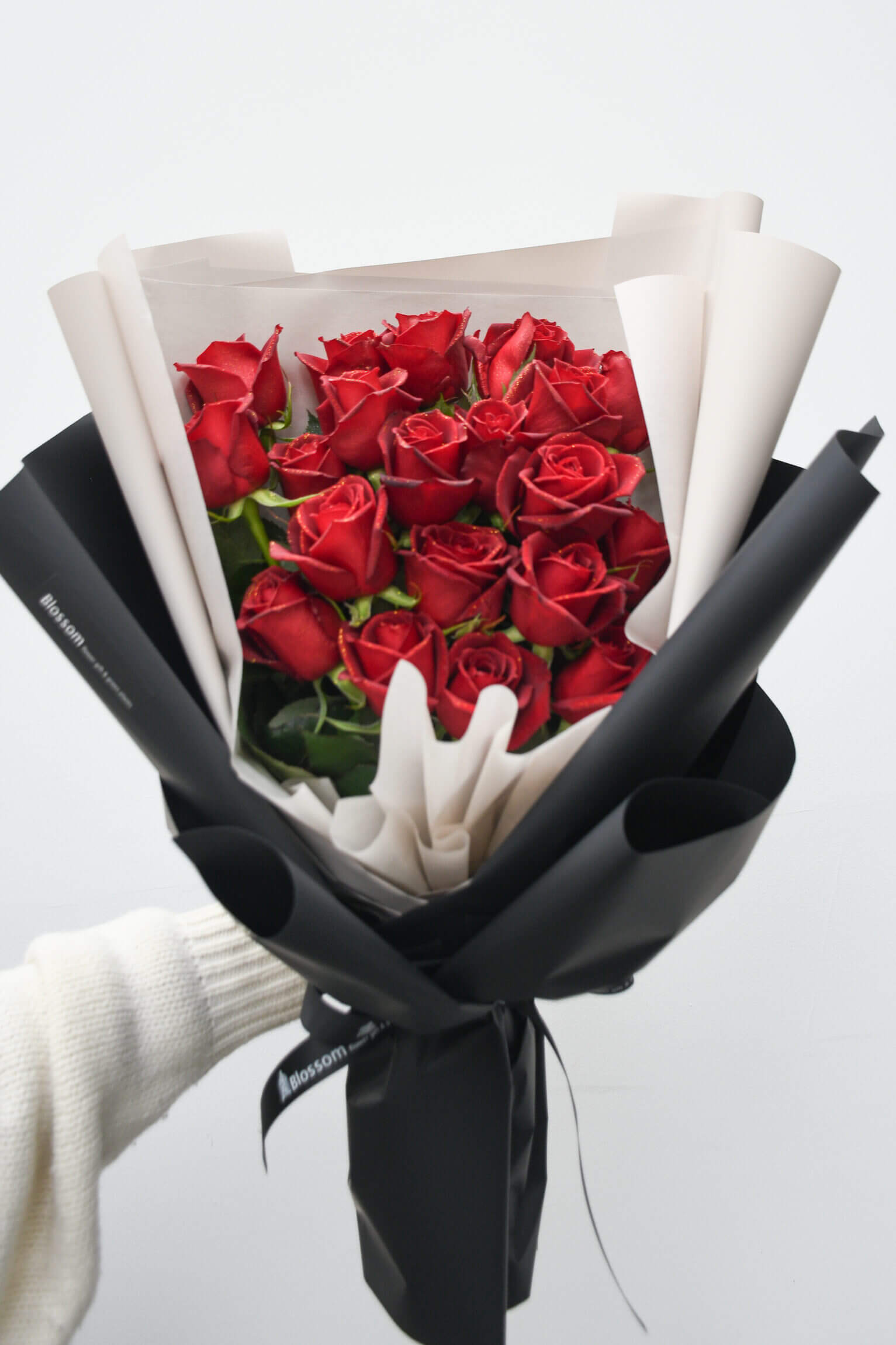 赤薔薇のドレスブーケ