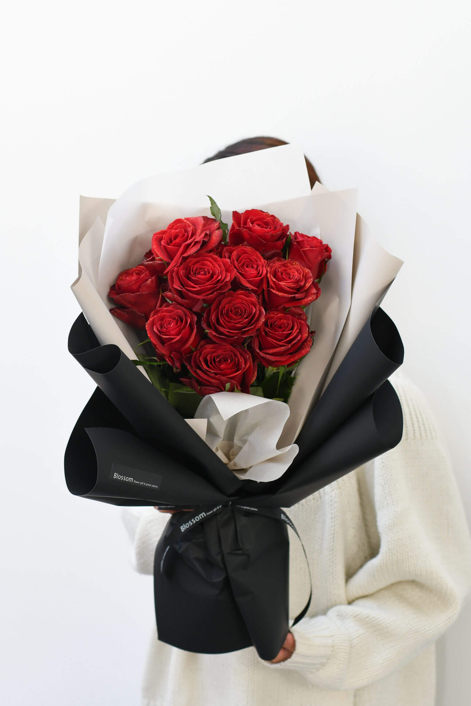 赤薔薇のドレスブーケ