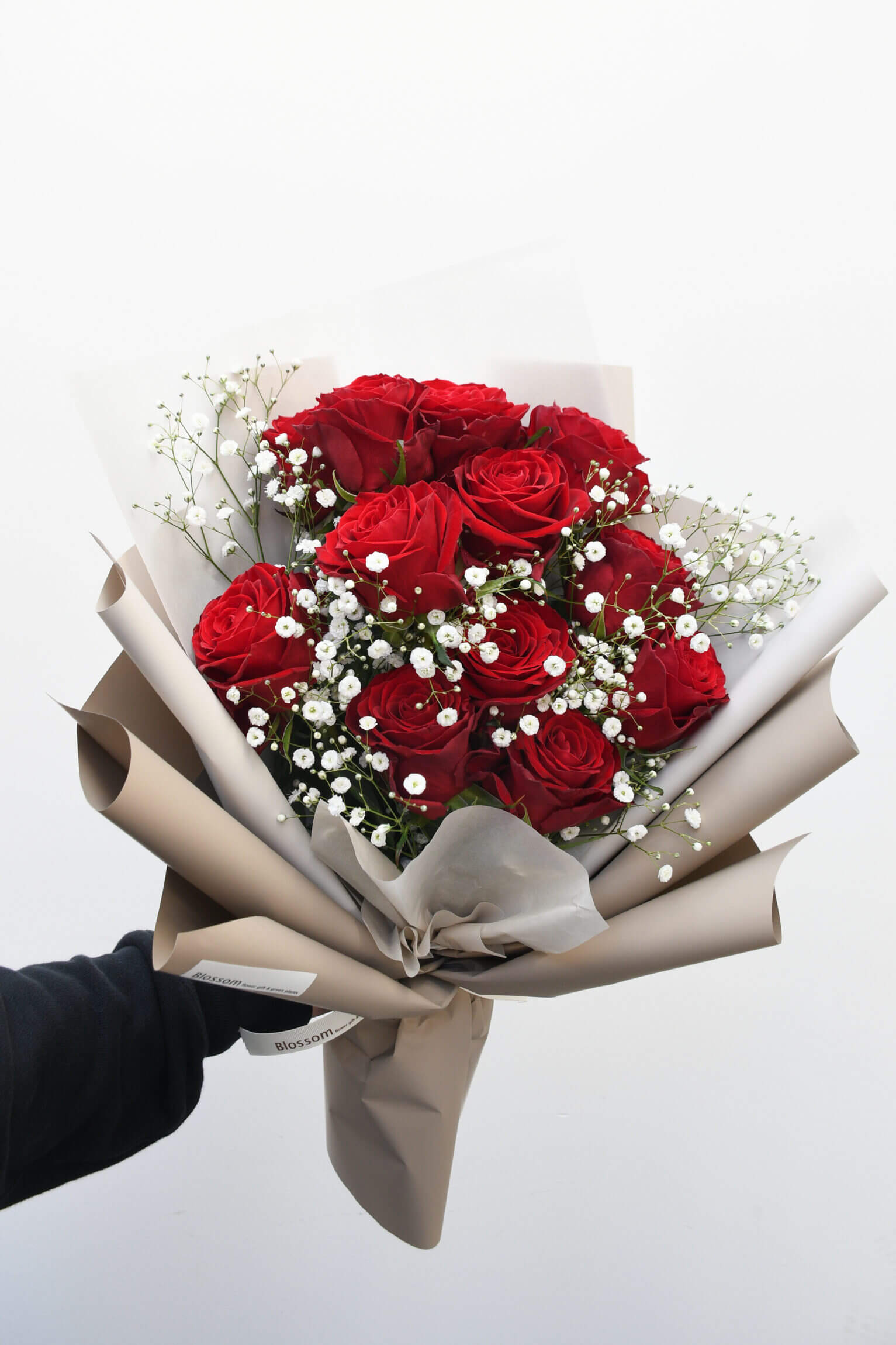赤薔薇のドレスブーケ