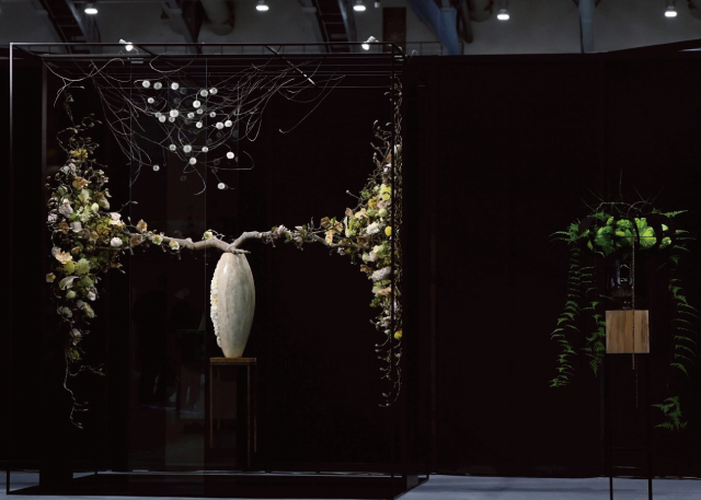 2026年　グランドチャンピオン選手権優勝　展示作品「風花」 花束競技作品 作：日坂　明広