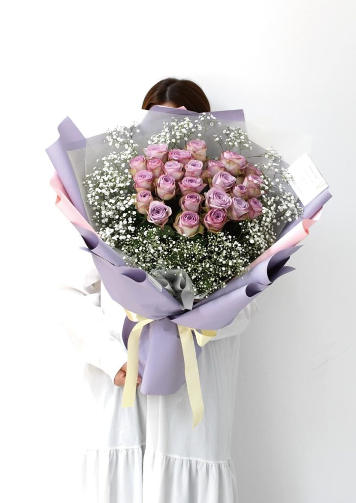 ディズニープリンセスをイメージしたバラの花束