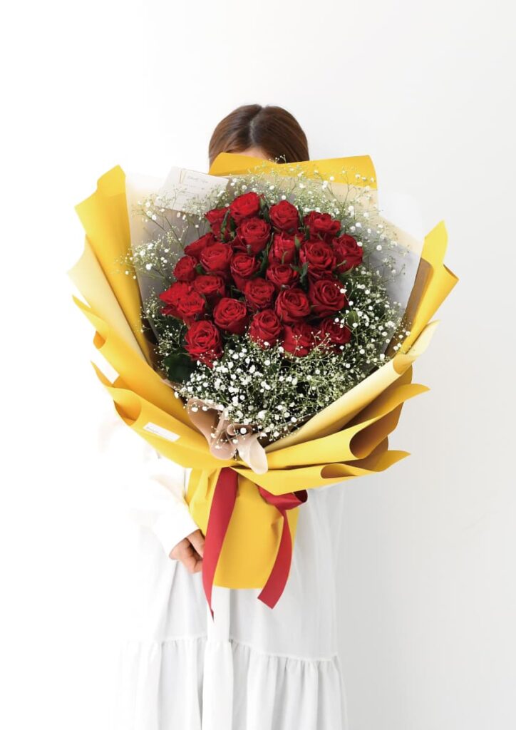 ディズニープリンセスをイメージしたバラの花束