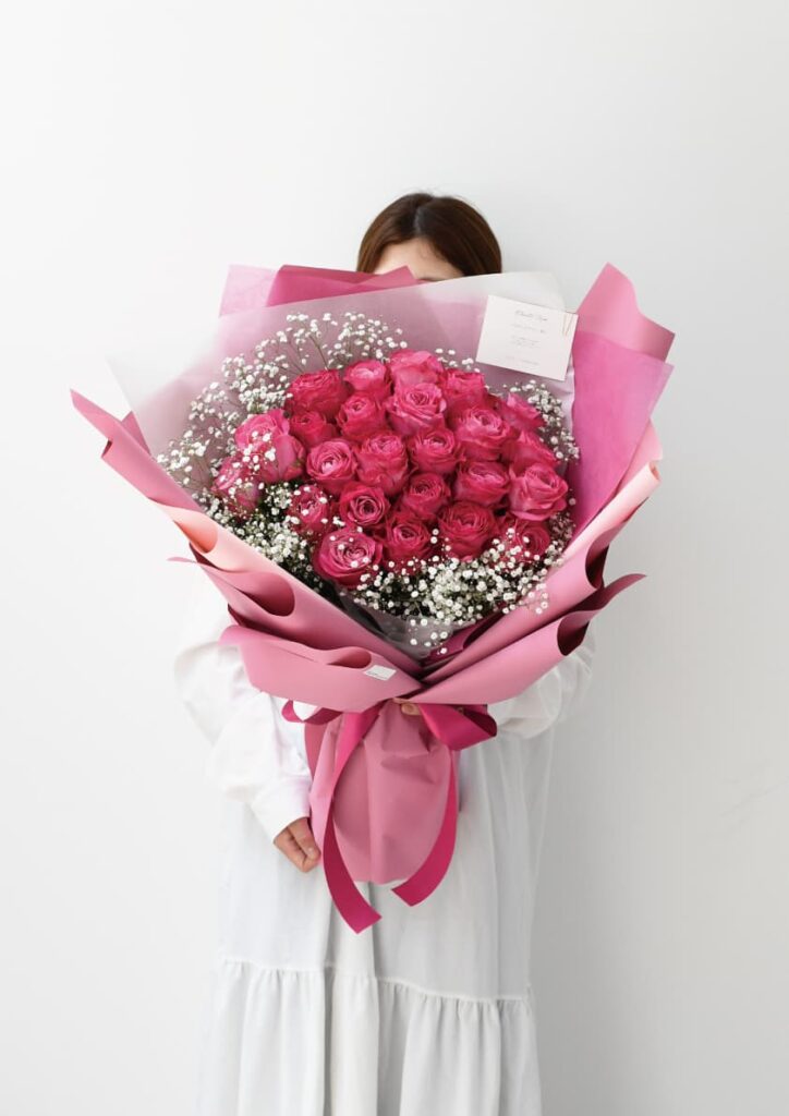 ディズニープリンセスをイメージしたバラの花束