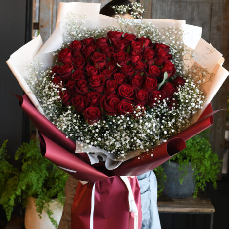 ドレスブーケ,薔薇の花束