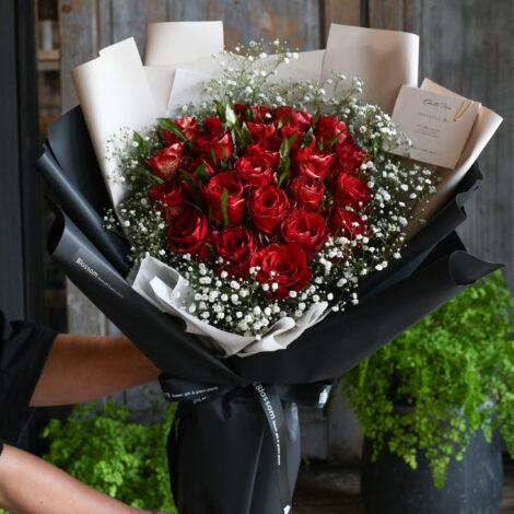ドレスブーケ,薔薇の花束