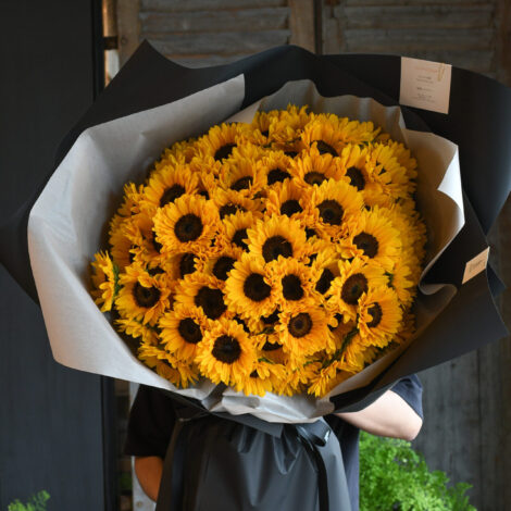 ひまわりの花束